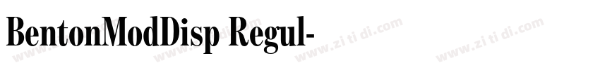 BentonModDisp Regul字体转换 BentonModDisp Regul字体转换